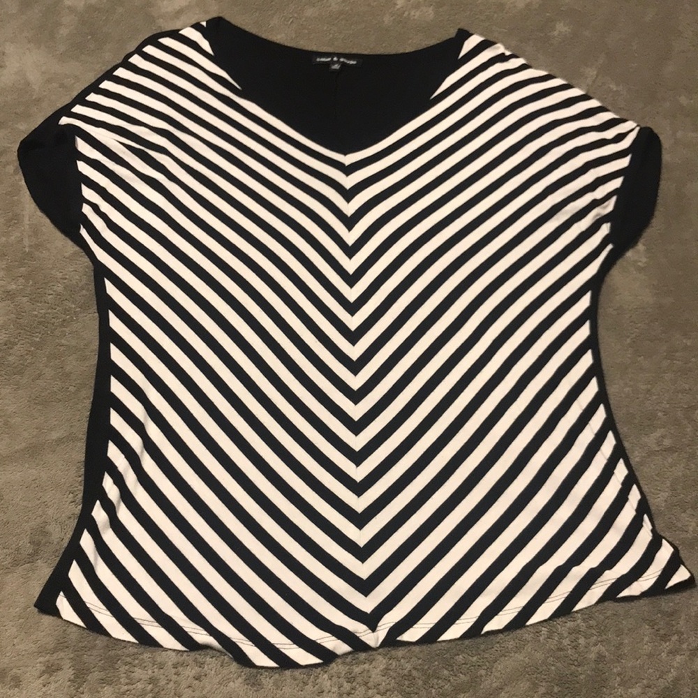 Striped Dolman Sleeve Top